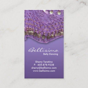 Purple Belly Dancing Business Card