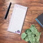 Purple Berries Personalised Grocery List Notepad<br><div class="desc">A cute lavender magnetic notepad with a bunch of pretty purple berries . Ideal to use as grocery or to-do-list .Personalise it with your name or text . 
© ArianeC Illustrations-All rights reserved</div>