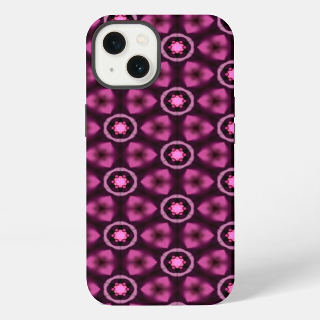 Purple Berry Geometric Pattern Case (Back)