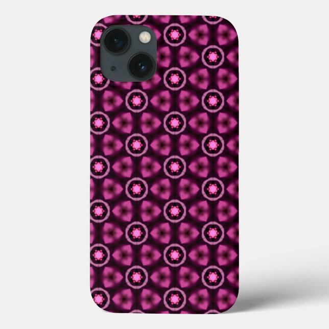 Purple Berry Geometric Pattern Case (Back)