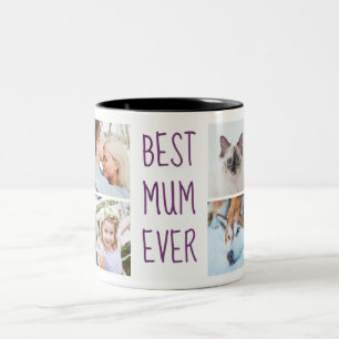 Purple   Best Mum Ever Custom Photo Mug