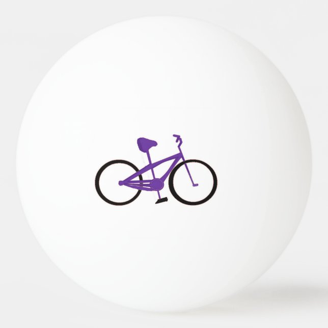 Purple Bicycle Ping Pong Ball (Front)