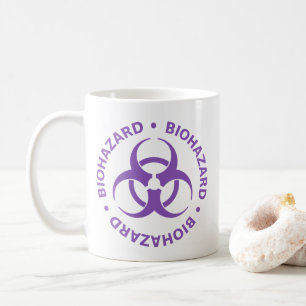 Purple Biohazard Warning Mug