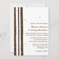 Purple Birch Trees Wedding