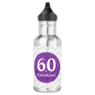 Purple Birthday 60 & Fabulous Celebration 532 Ml Water Bottle