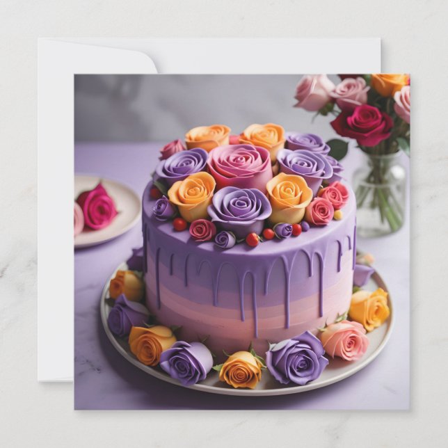 Purple Birthday Cake (Front)