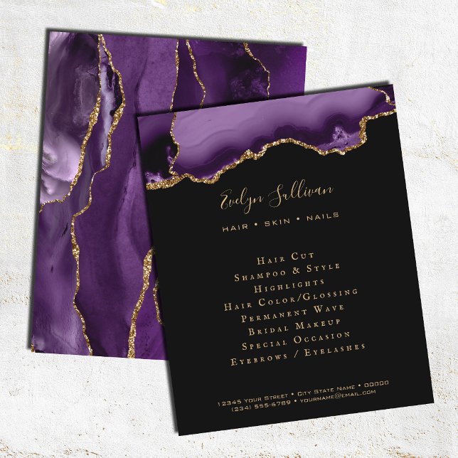 purple black agate flyer (Creator Uploaded)