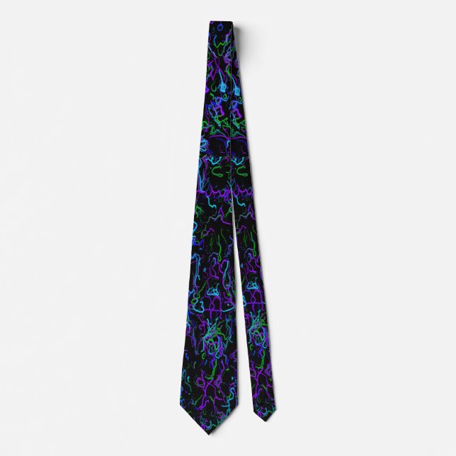 Purple, Black and Blue Tie (Front)