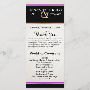 Purple, Black and Gold Simple Elegance Programme