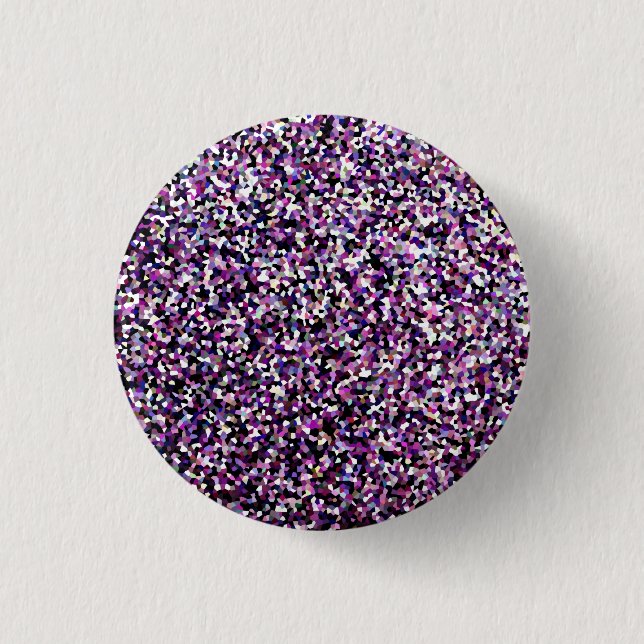 Purple Black and white confetti   3 Cm Round Badge (Front)