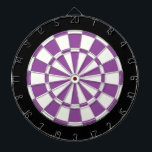 Purple Black And White Dartboard<br><div class="desc">Purple Black And White Dart Board</div>