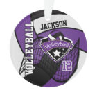 Purple, Black and White Volleyball  🏐❤