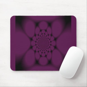 Purple Black Butterfly Petal Mouse Mat