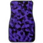 Purple Black Camouflage Print Pattern