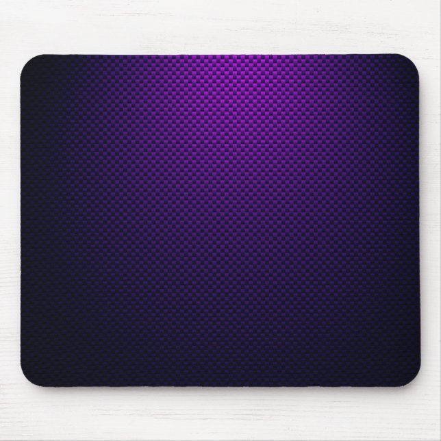 Purple black carbon fiber patterned mouse mat (Front)