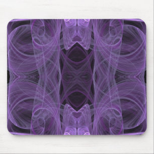 Purple & Black Fractal Mousepad