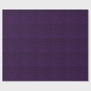 Purple Black Glossy Wrapping Paper 