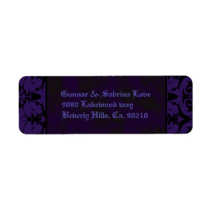 Purple & Black Goth Lace Wedding