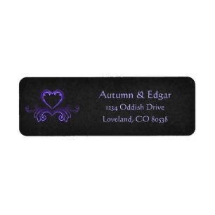 Purple Black Gothic Wedding