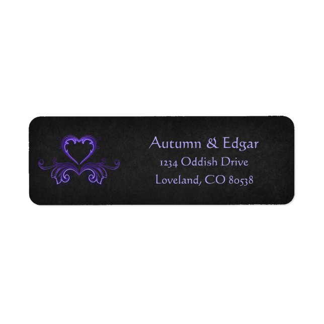 Purple Black Gothic Wedding (Front)