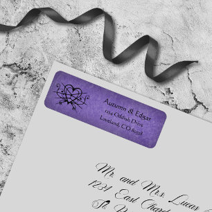 Purple Black Gothic Wedding
