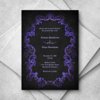 Purple Black Gothic Wedding