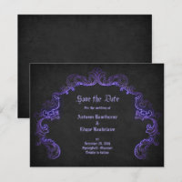 Purple Black Gothic Wedding