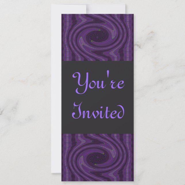 purple black invitation (Front)