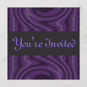 purple black invitation