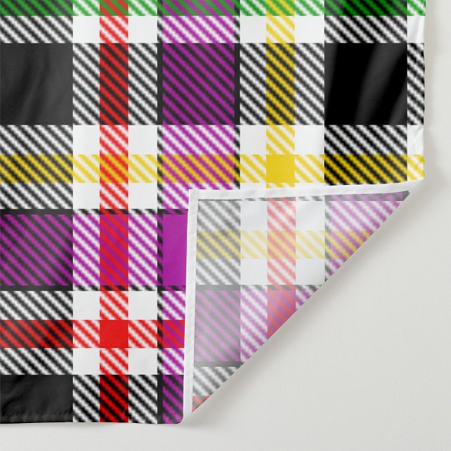 Purple Black Multicolour Flannel Plaid Tartan Tapestry (Creator Uploaded)