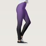 Purple Black Ombre Leggings<br><div class="desc">A simple ombre pattern,  gradient colour fade from purple to black.</div>