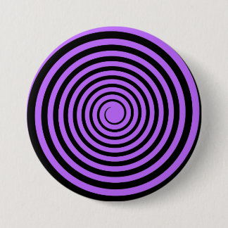 Purple & Black Spiral Customised Template 7.5 Cm Round Badge