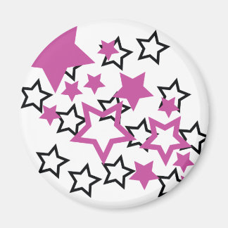 purple black stars magnet