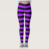 Purple black striped clearance leggings