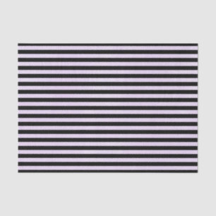 PURPLE & BLACK STRIPES TISSUE PAPER