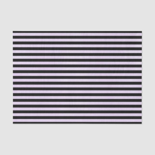 PURPLE & BLACK STRIPES TISSUE PAPER (Front)