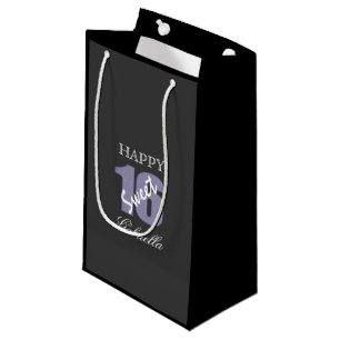 Purple Black Sweet 16 Gift Bag
