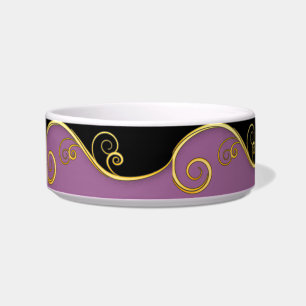 Purple-black Swirl Bowl