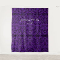 Purple Black Swirl Gothic Wedding