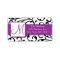 Purple, Black Swirls Damask Address Labels