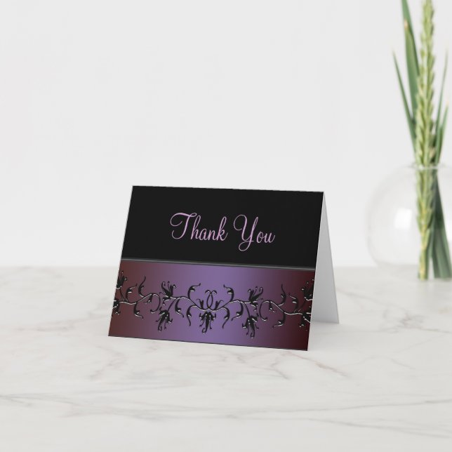 Purple Black Thank You (Front)