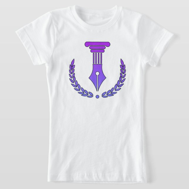 Purple & Black Vector T-Shirt (Laydown)