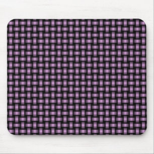 Purple Black Weave Pattern Mouse Mat