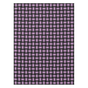 Purple Black Weave Pattern Tablecloth