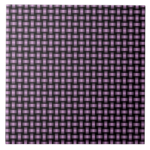 Purple Black Weave Pattern Tile