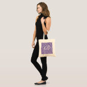 Purple blends, Monogram tote bags, template (Front (Model))