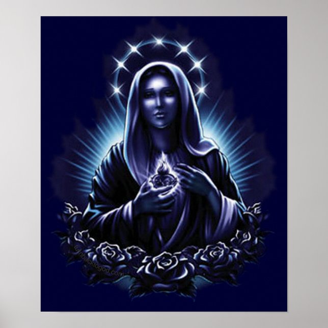 Purple Blessed Virgin Mary Print (Front)