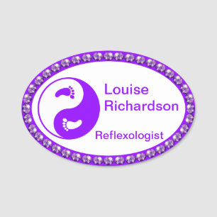 Purple Bling NAME TAG