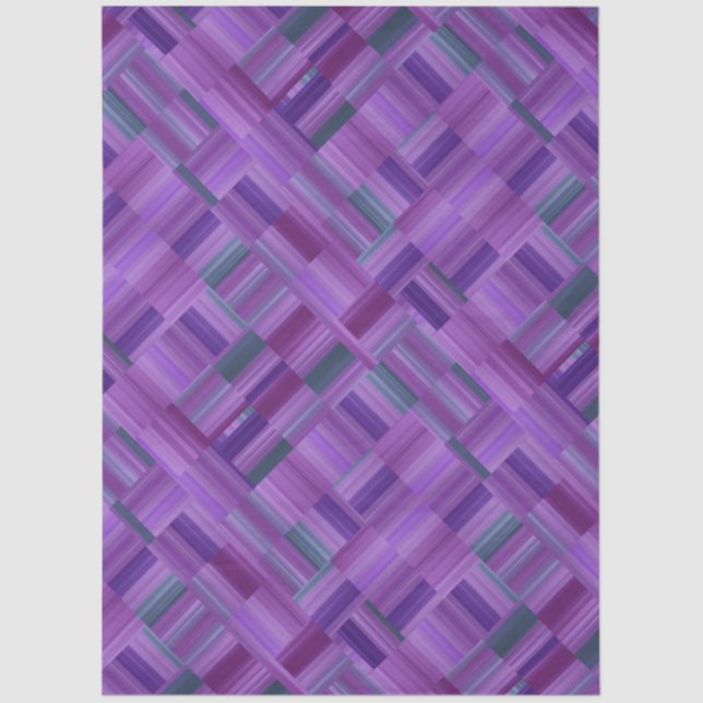 Purple Block Design Tissue Paper (Front)