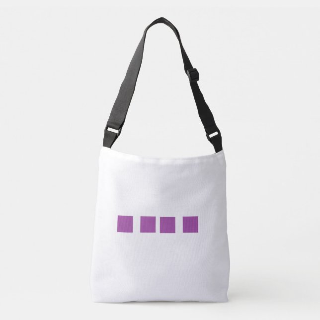 Purple blocks crossbody bag (Front)